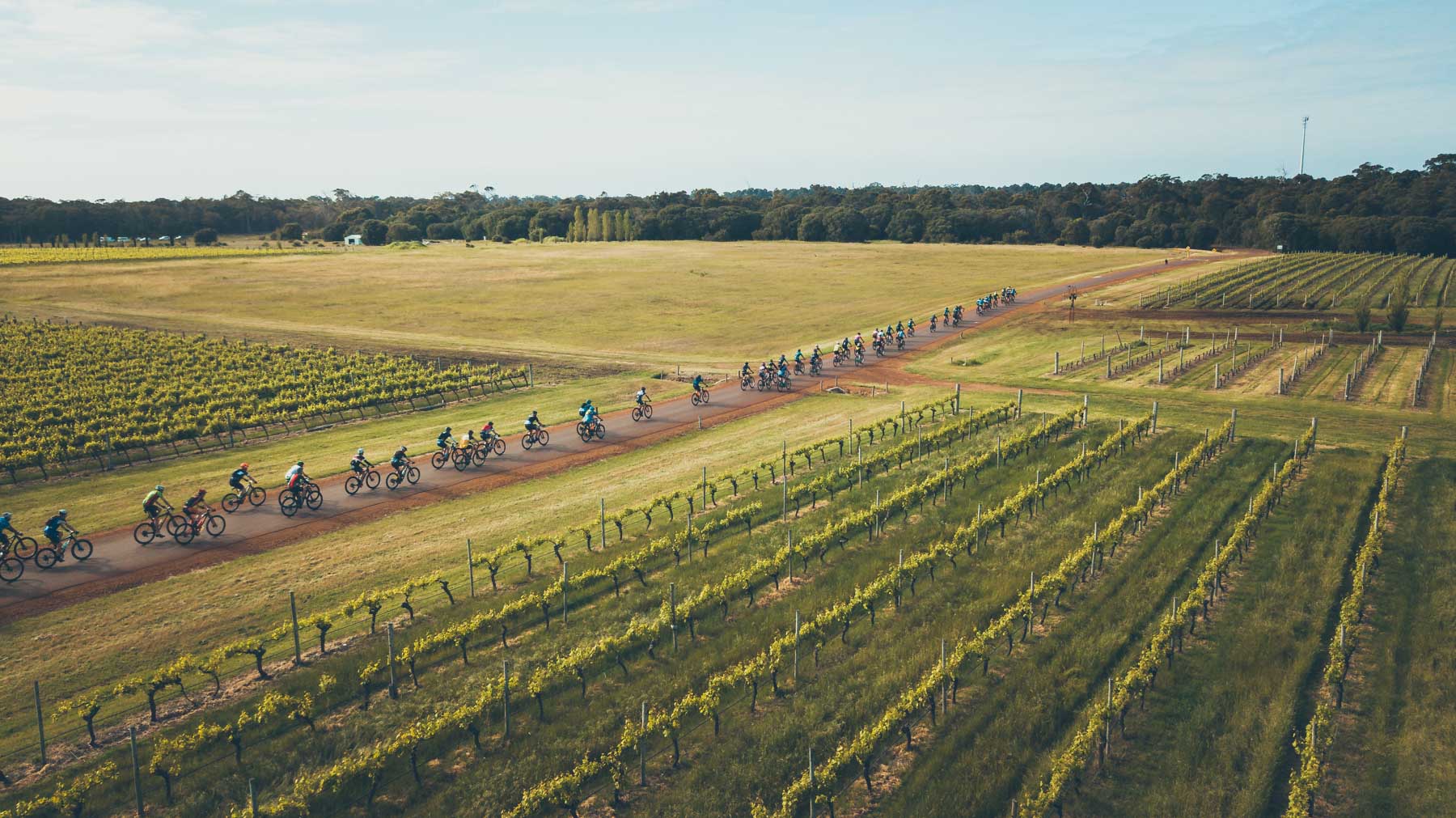 Photo of people doing the Cape to Cape mountain biking adventure