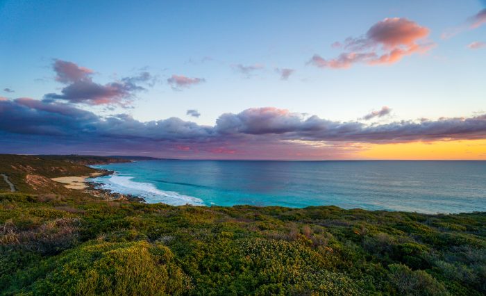 Sunsets in the Margaret River region